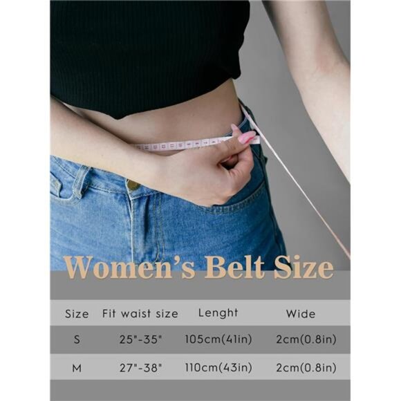 Women\'s Skinny Leather Belt for Jeans Dresses Pants Ladies Thin Soft Waistband main image 5